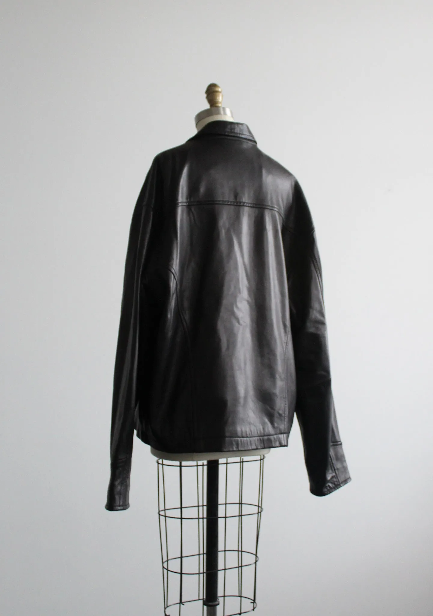 black leather jacket 1919 Vintage