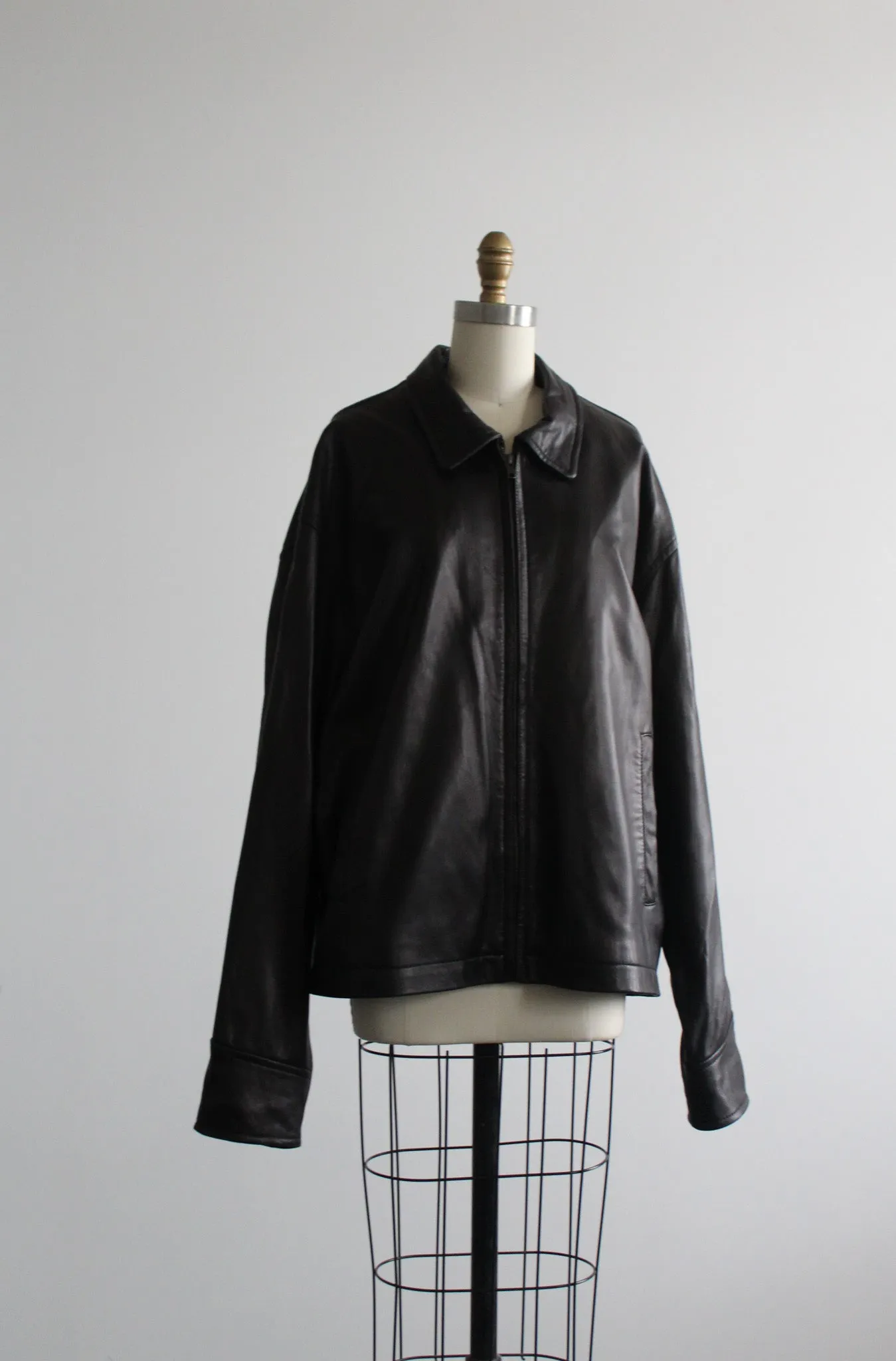 black leather jacket 1919 Vintage