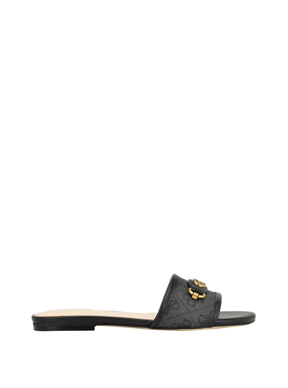 Black Logo Hammi Slide Sandal Guess