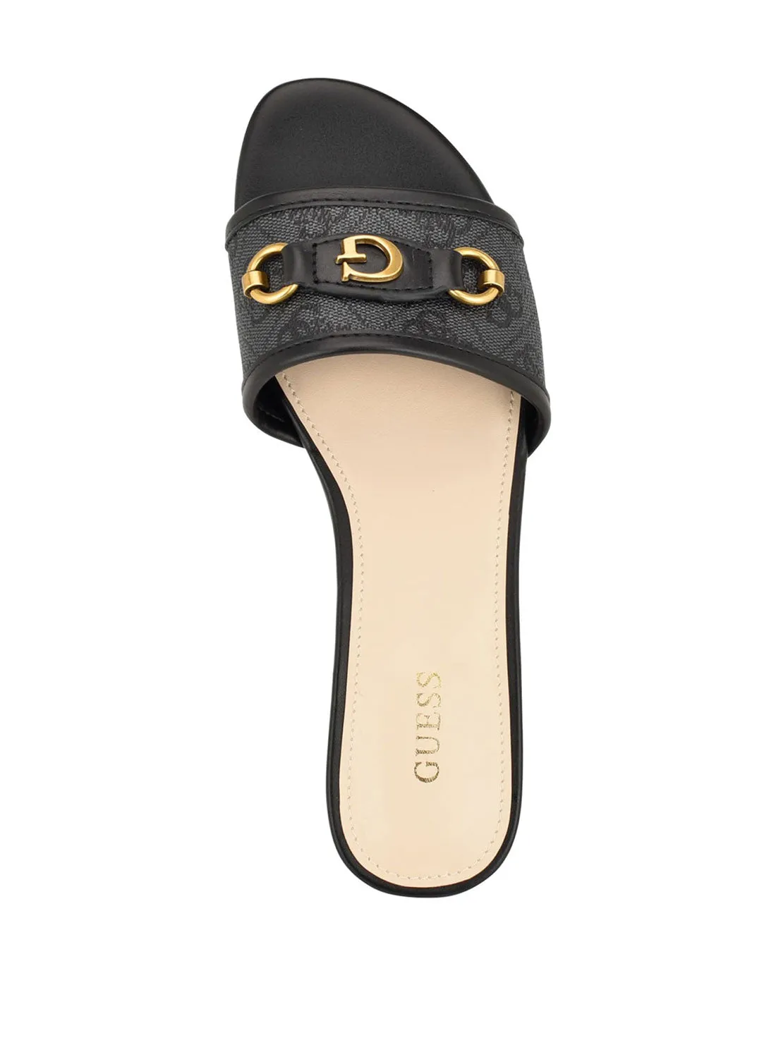 Black Logo Hammi Slide Sandal Guess