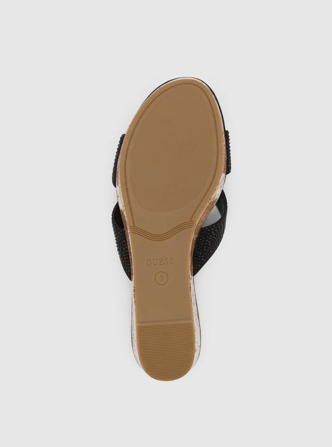 Black Lonaa Platform Sandals Guess