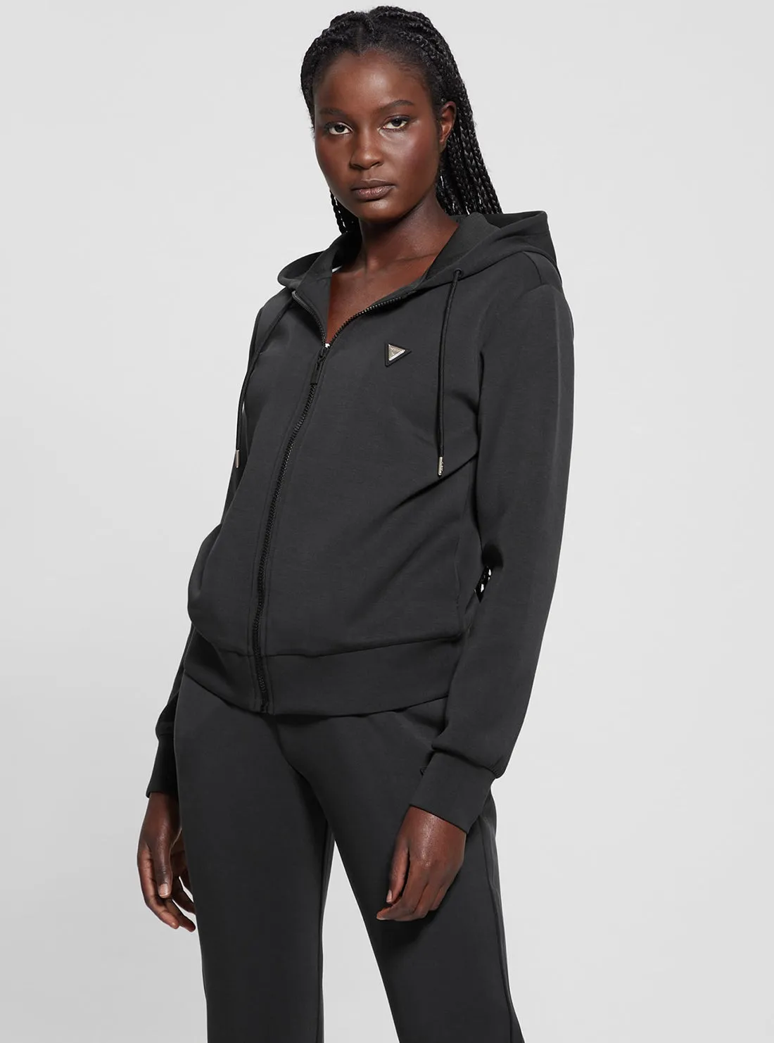 Black Olympe Hoodie Jacket Guess