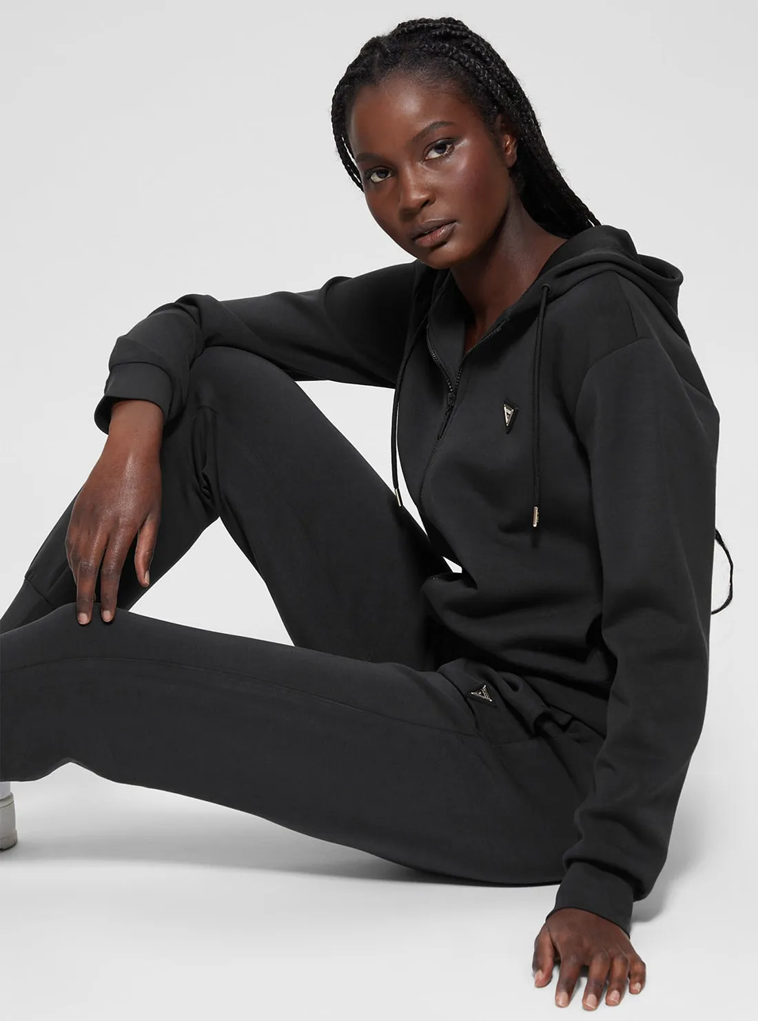 Black Olympe Hoodie Jacket Guess