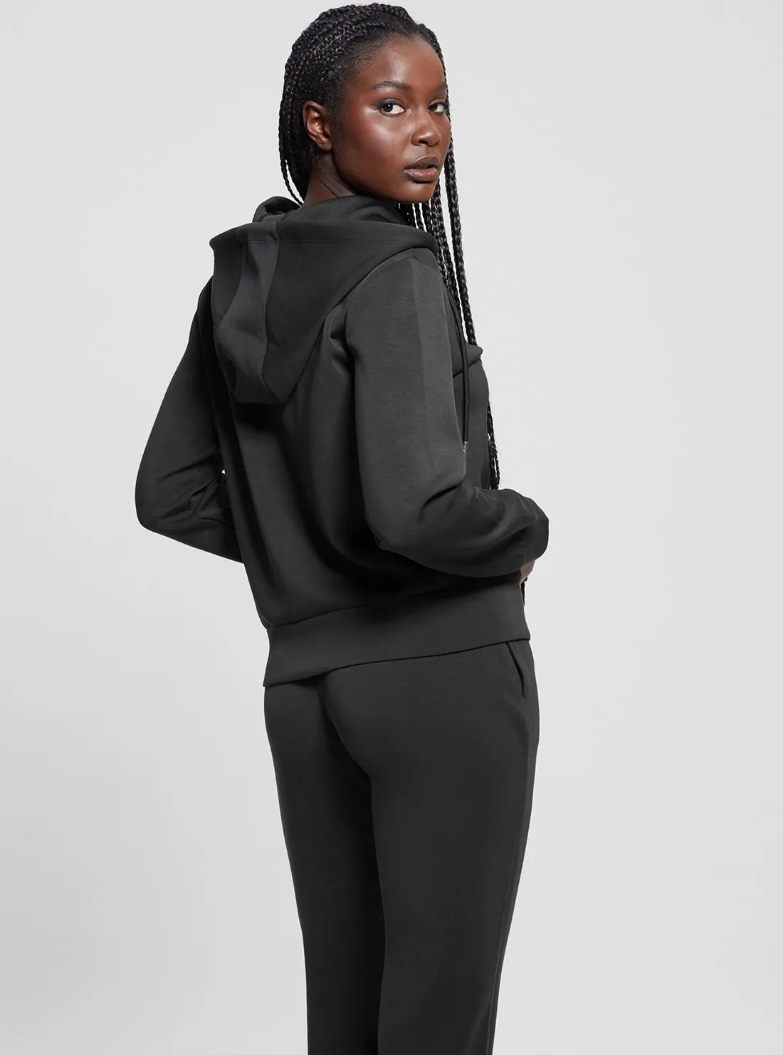Black Olympe Hoodie Jacket Guess