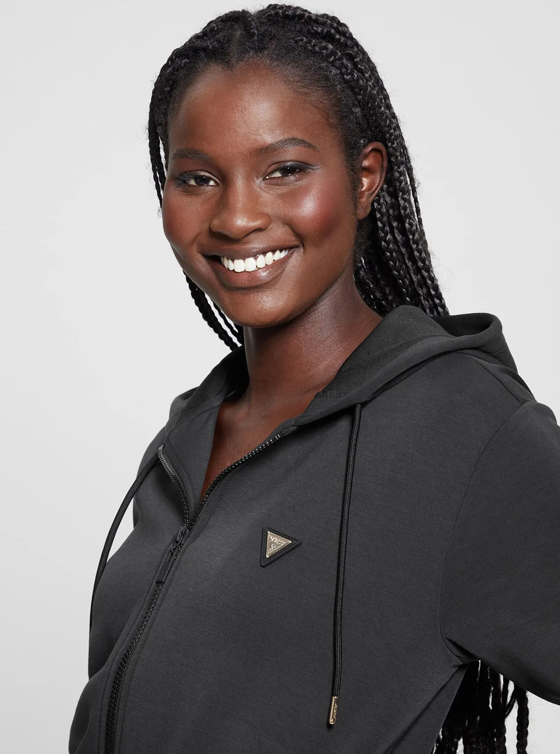 Black Olympe Hoodie Jacket Guess
