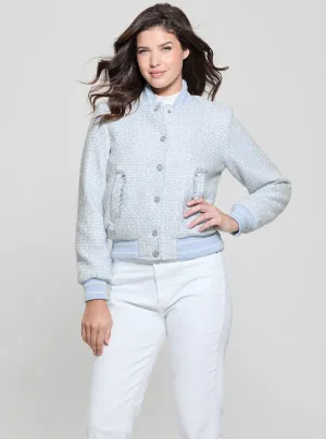 Blue Gloria Bomber Jacket Guess