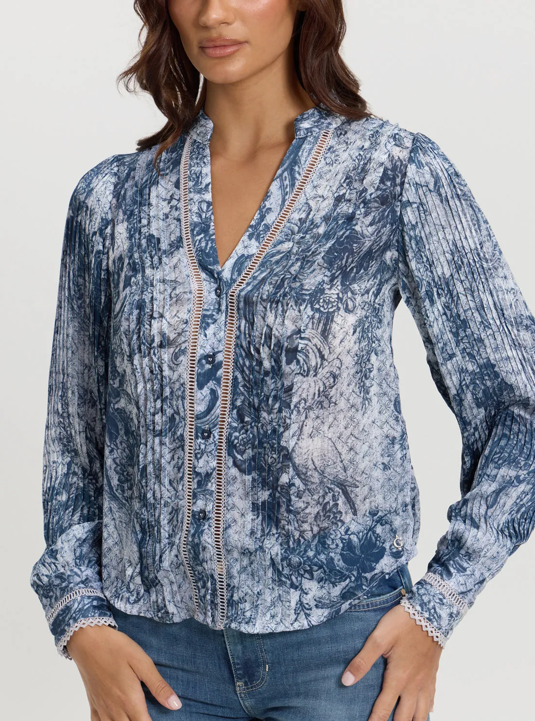 Blue Josette Blouse Guess