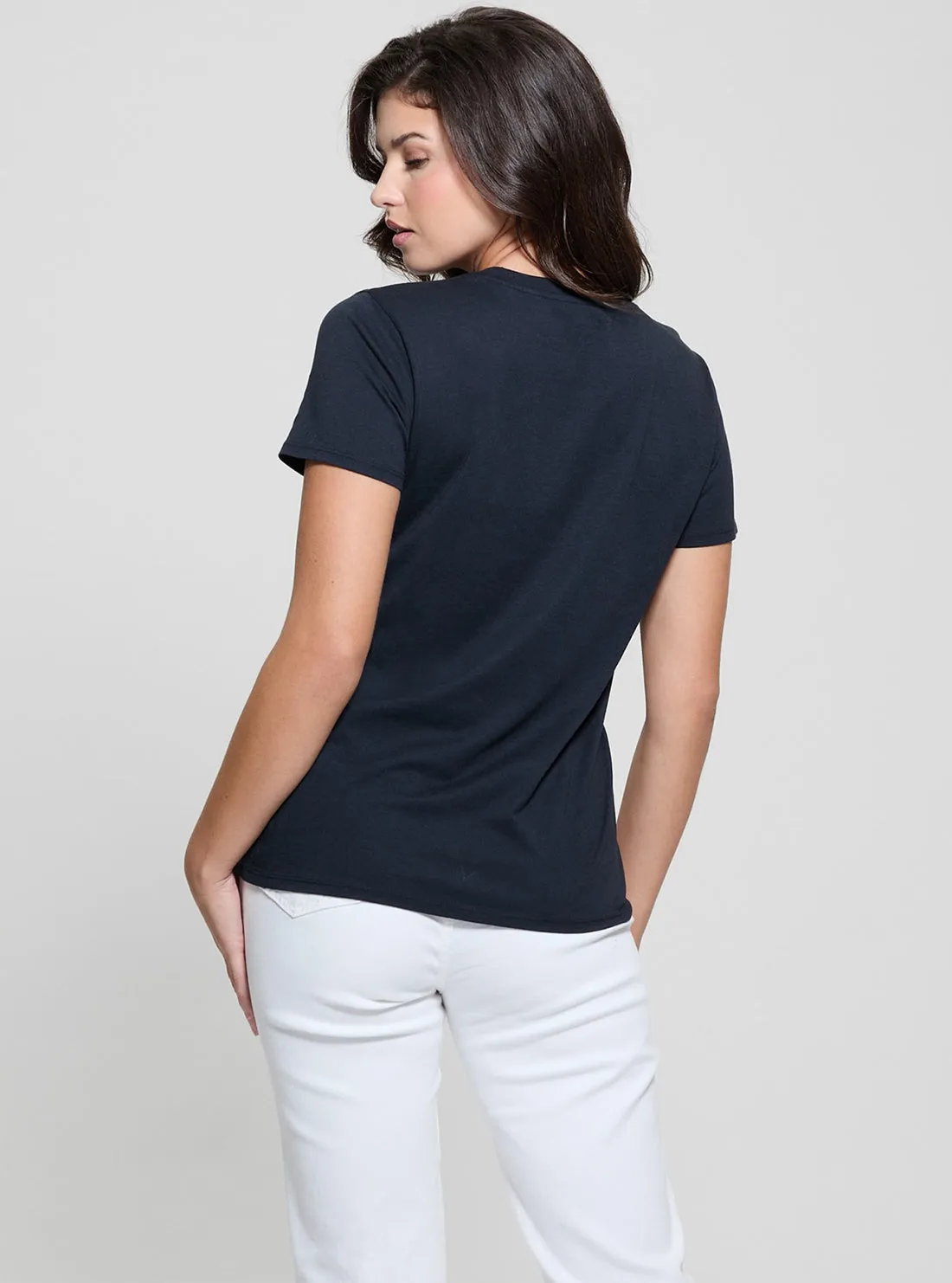 Blue Sometimes Easy T-Shirt Guess