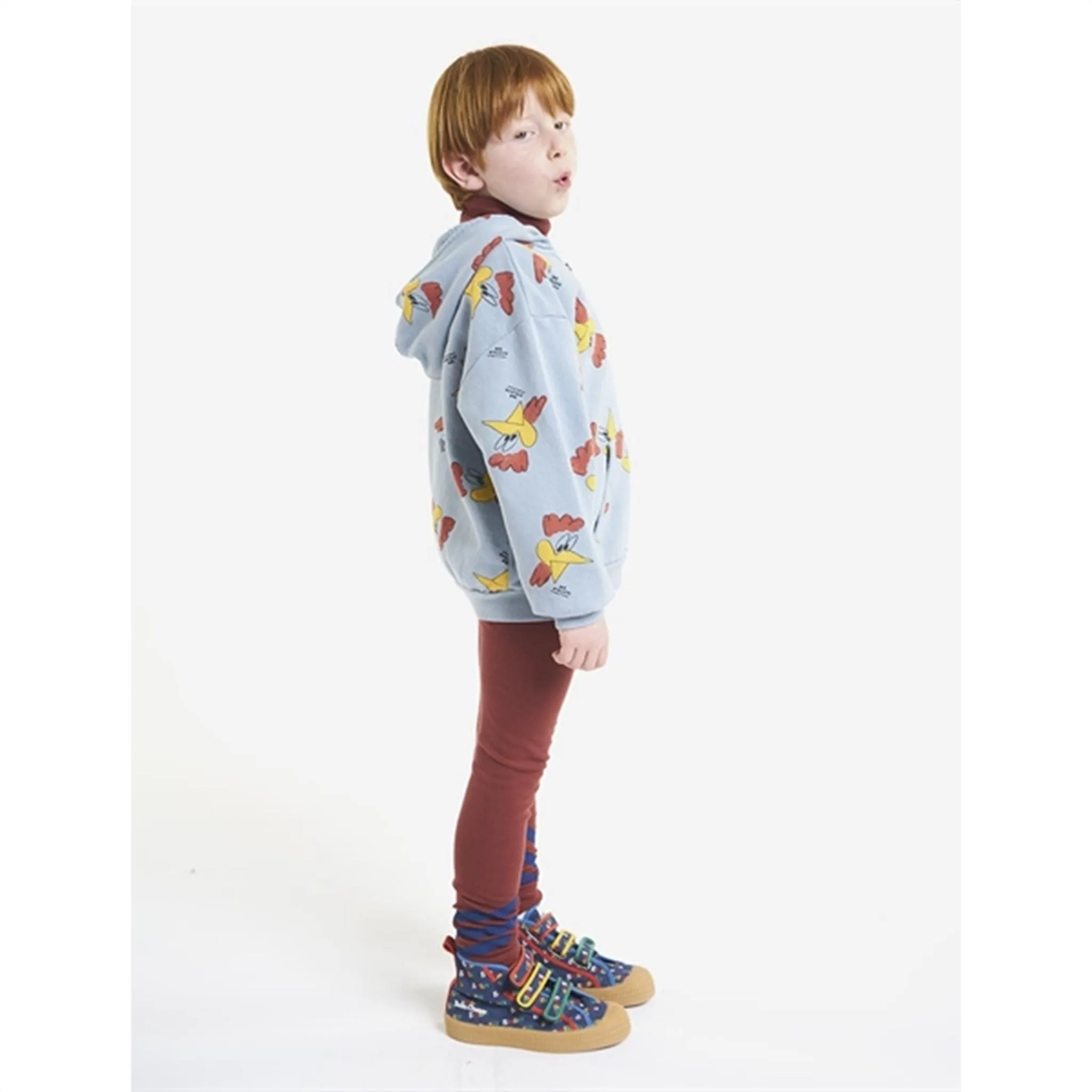 Bobo Choses Mr O'Clock All Over Hooded Sweatshirt