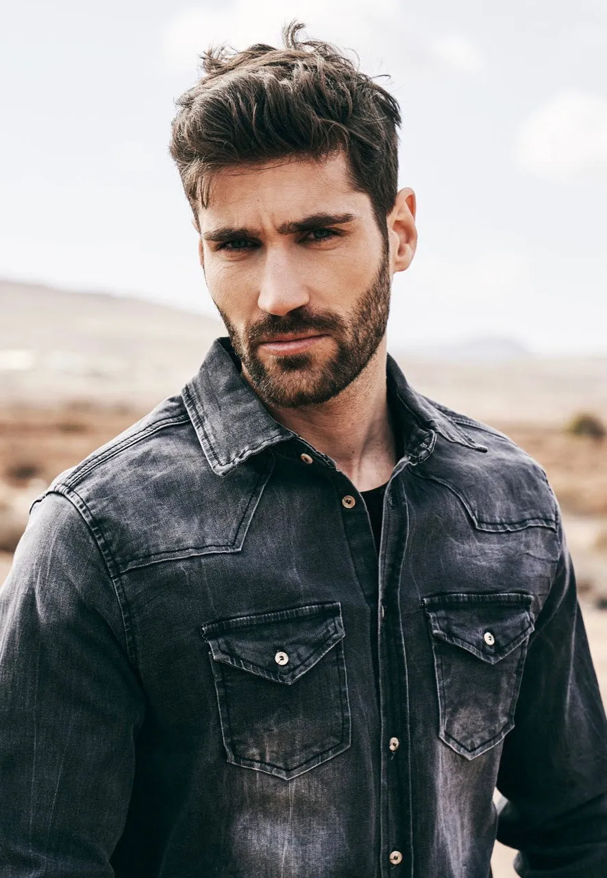 Brandit - Riley Denim Black - Shirt