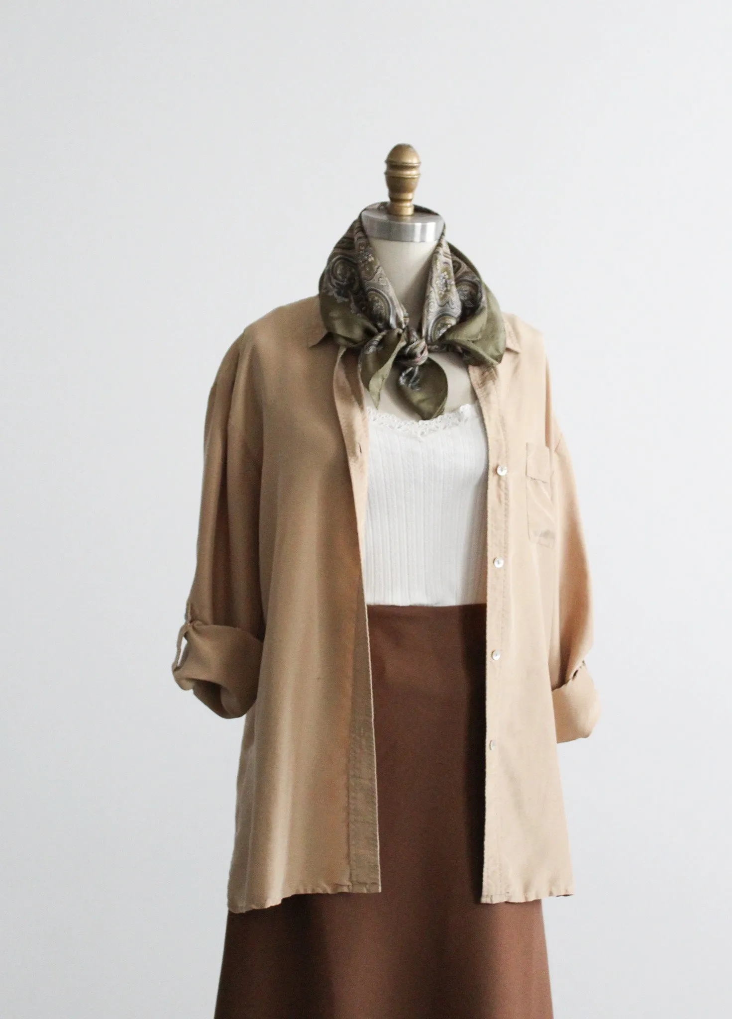 breakwater silk button up 1919 Vintage