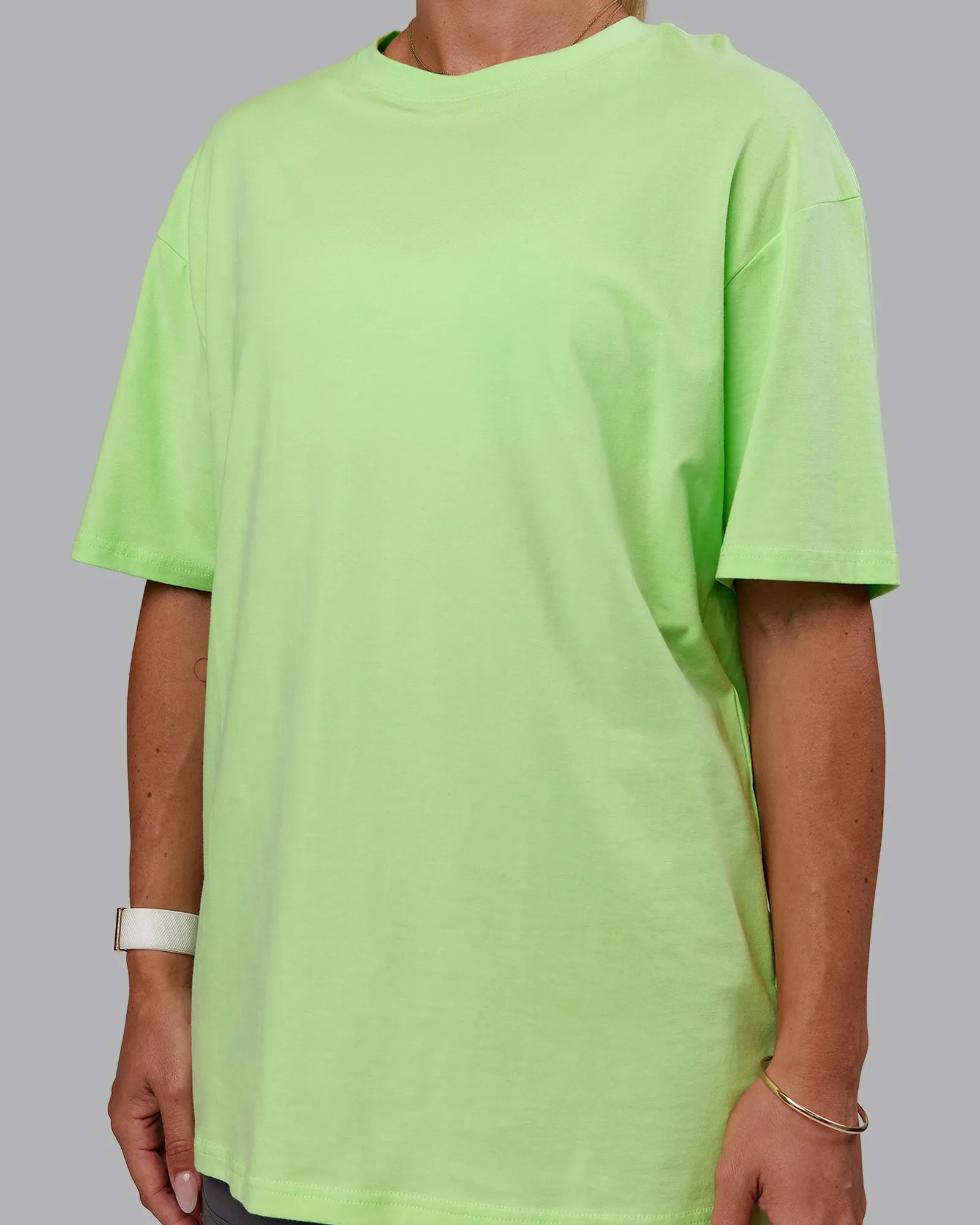 Bree Masters Vision FLXCotton Tee Oversize - Pastel Lime-Stormy