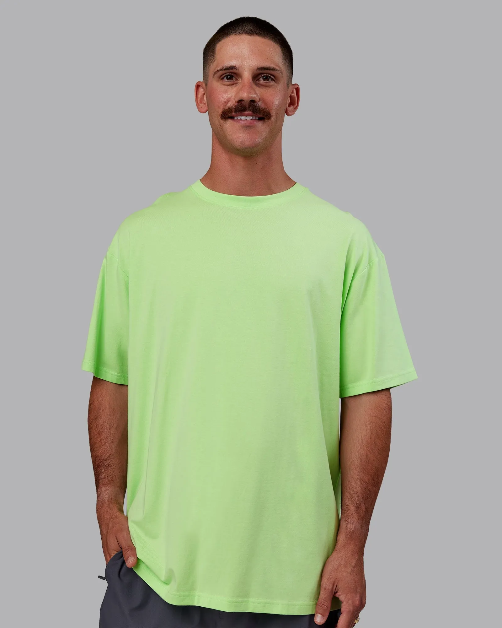 Bree Masters Vision FLXCotton Tee Oversize - Pastel Lime-Stormy