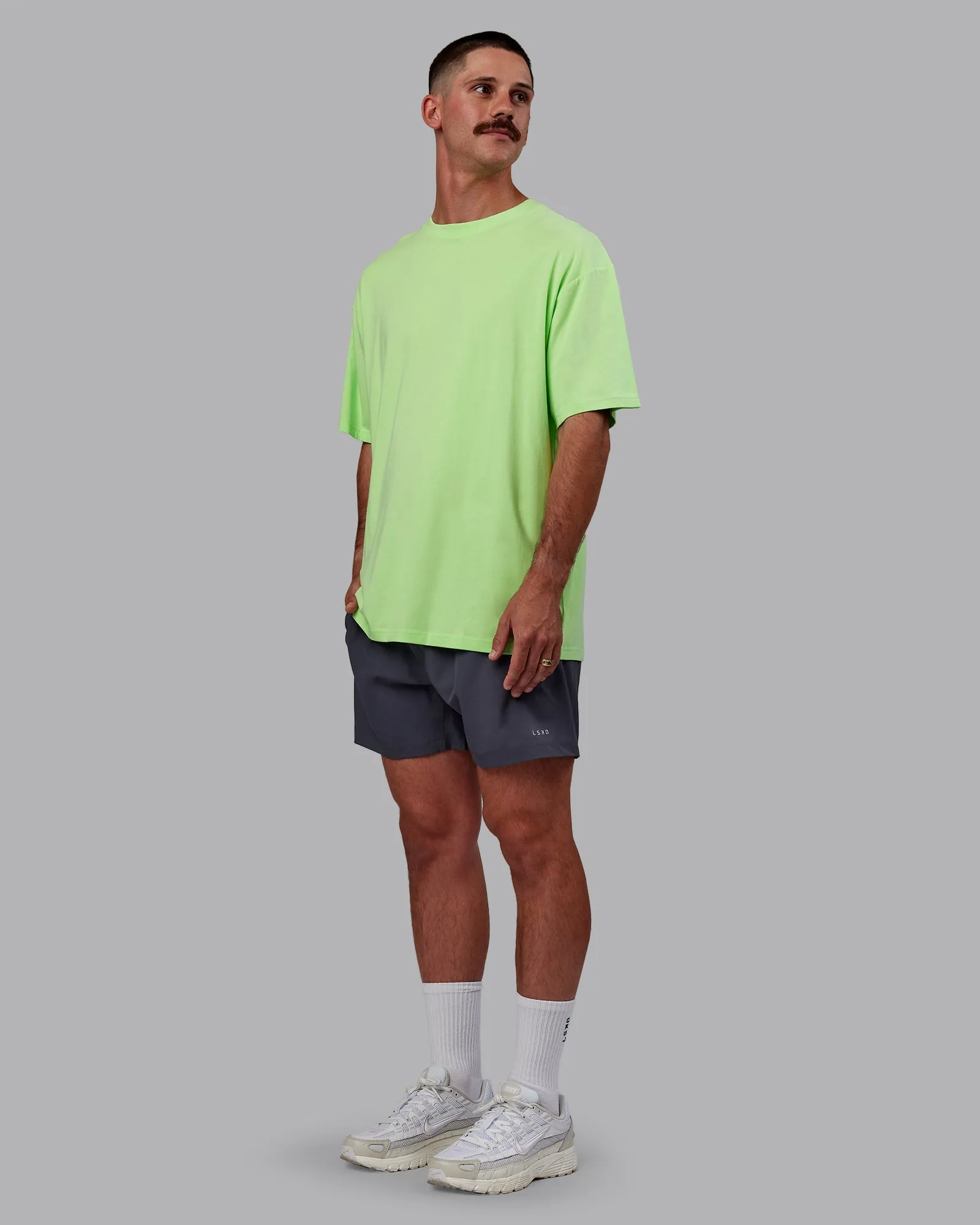 Bree Masters Vision FLXCotton Tee Oversize - Pastel Lime-Stormy
