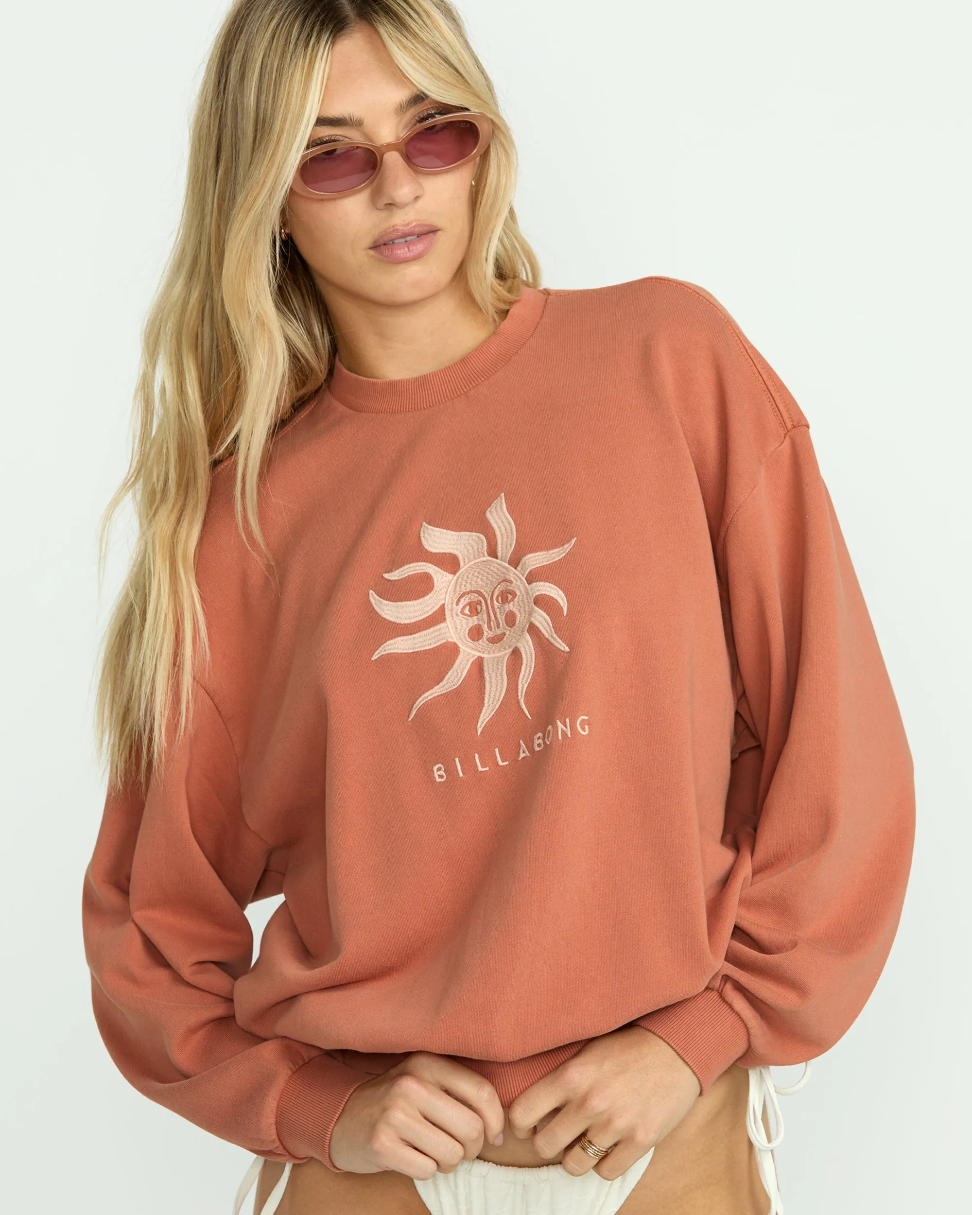 Bright Sun Kendal Crewneck Sweatshirt - Kiss The Earth Billabong