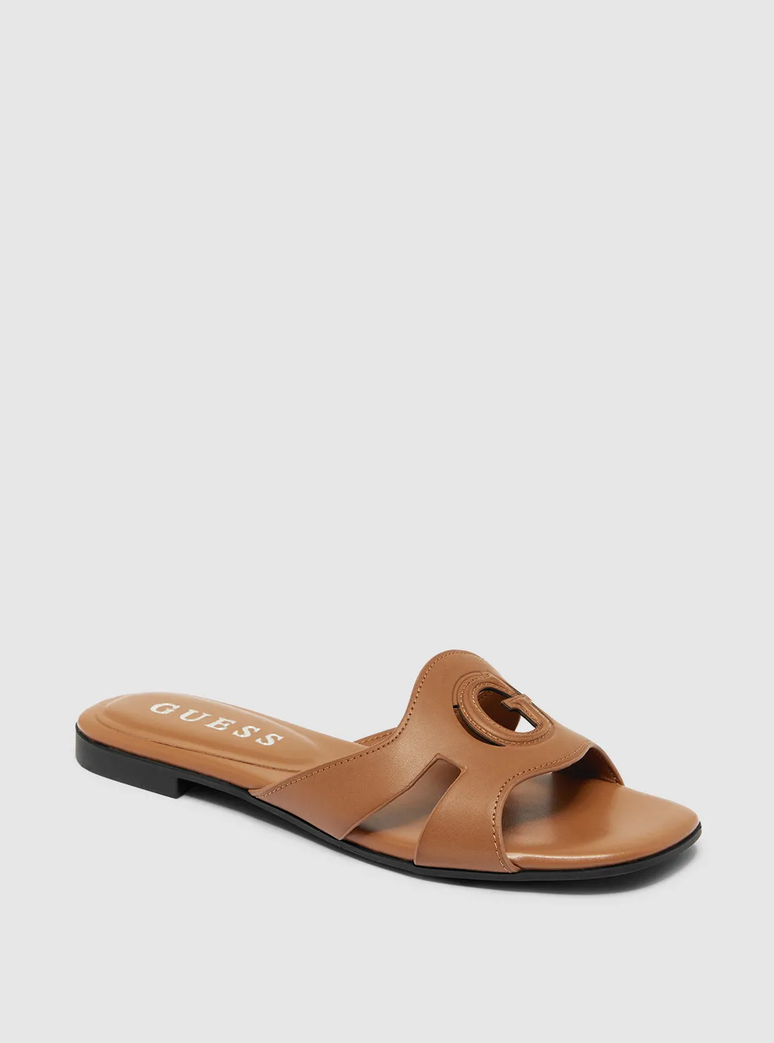 Brown Ciella Slides Guess
