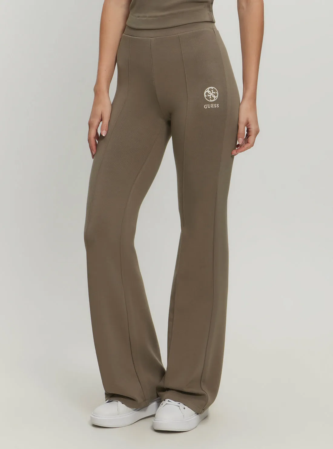 Brown Elea Flare Active Leggings Guess