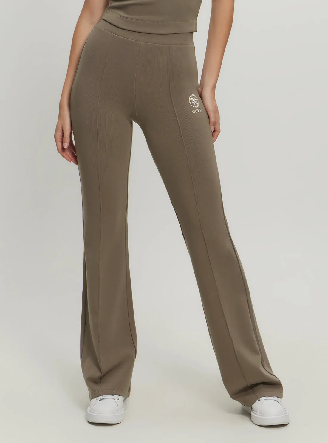Brown Elea Flare Active Leggings Guess
