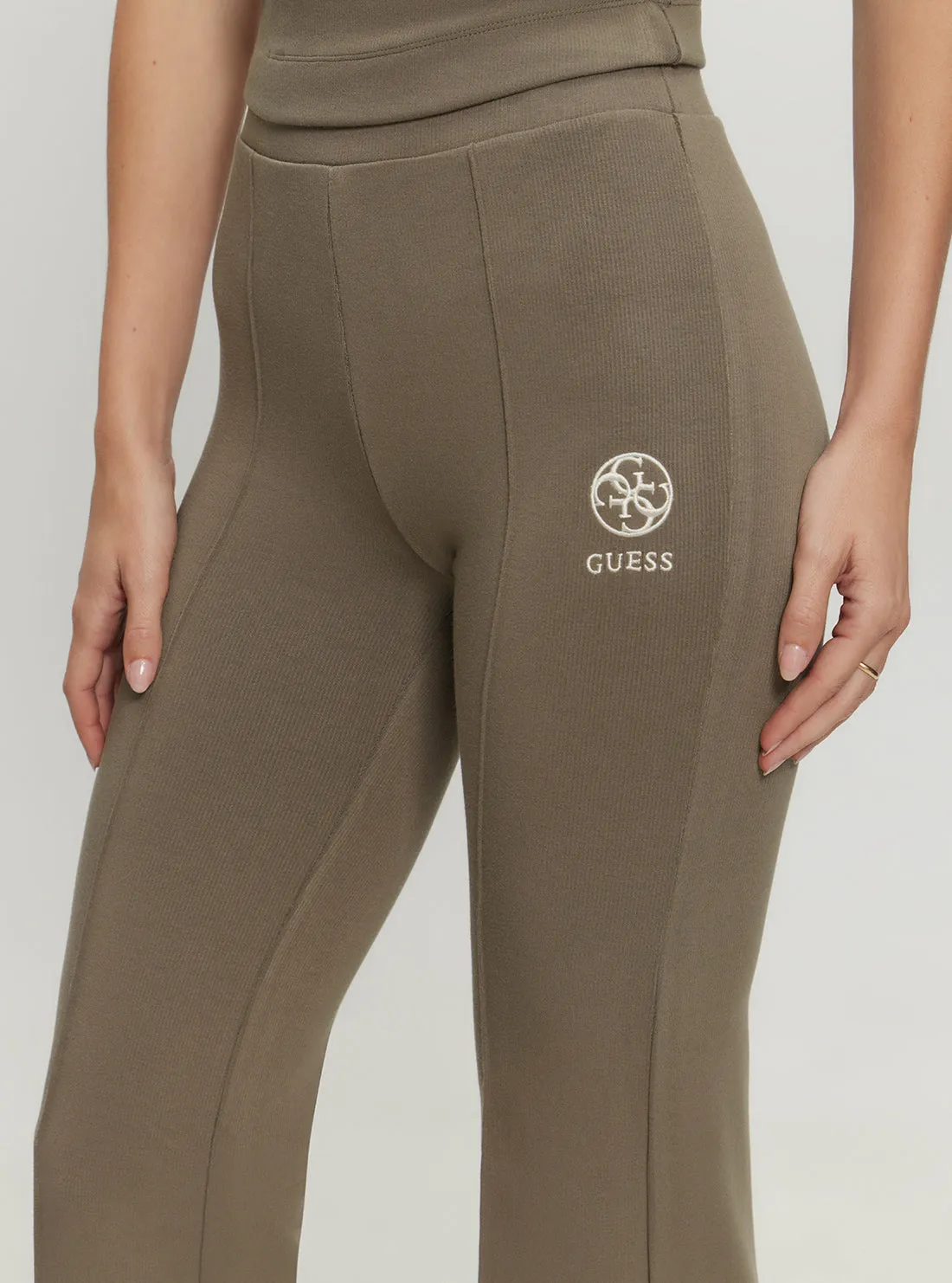 Brown Elea Flare Active Leggings Guess