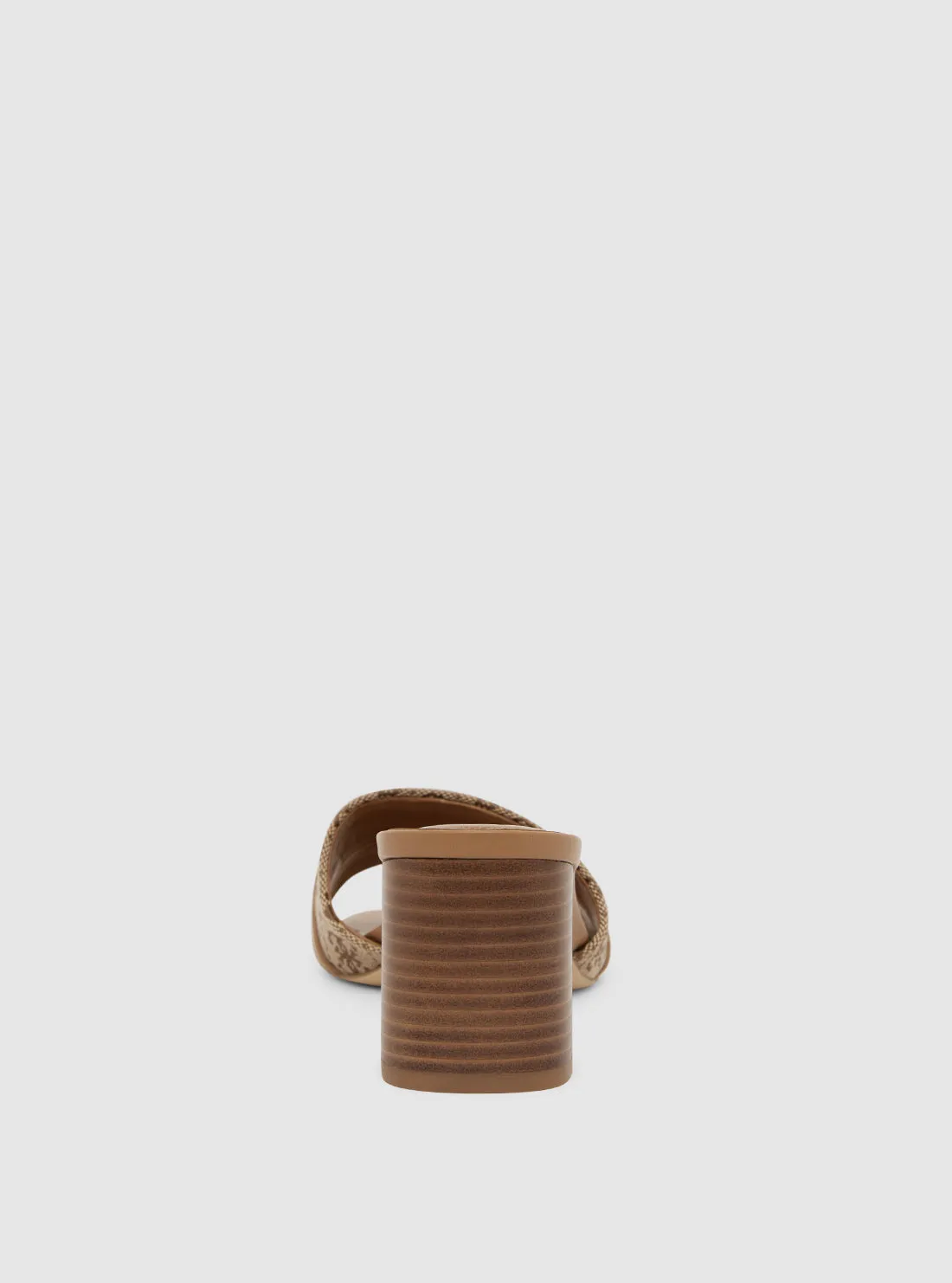 Brown Logo Gallory Block Heel Guess