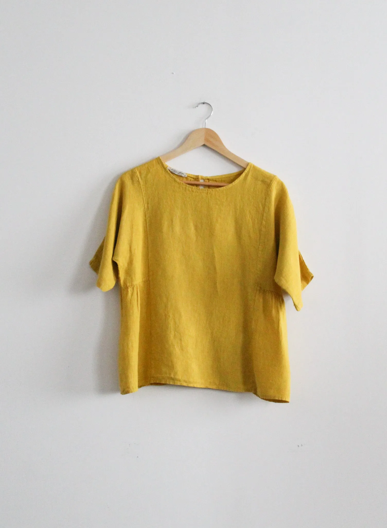 buttercup linen blouse 1919 Vintage