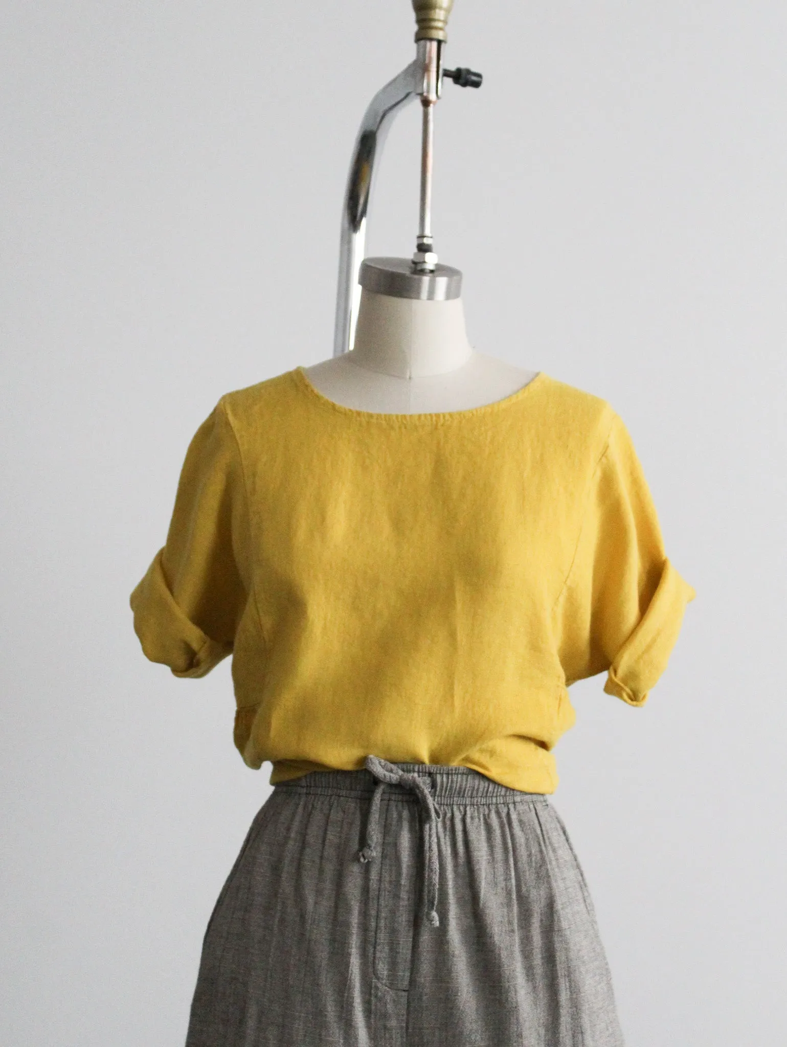 buttercup linen blouse 1919 Vintage