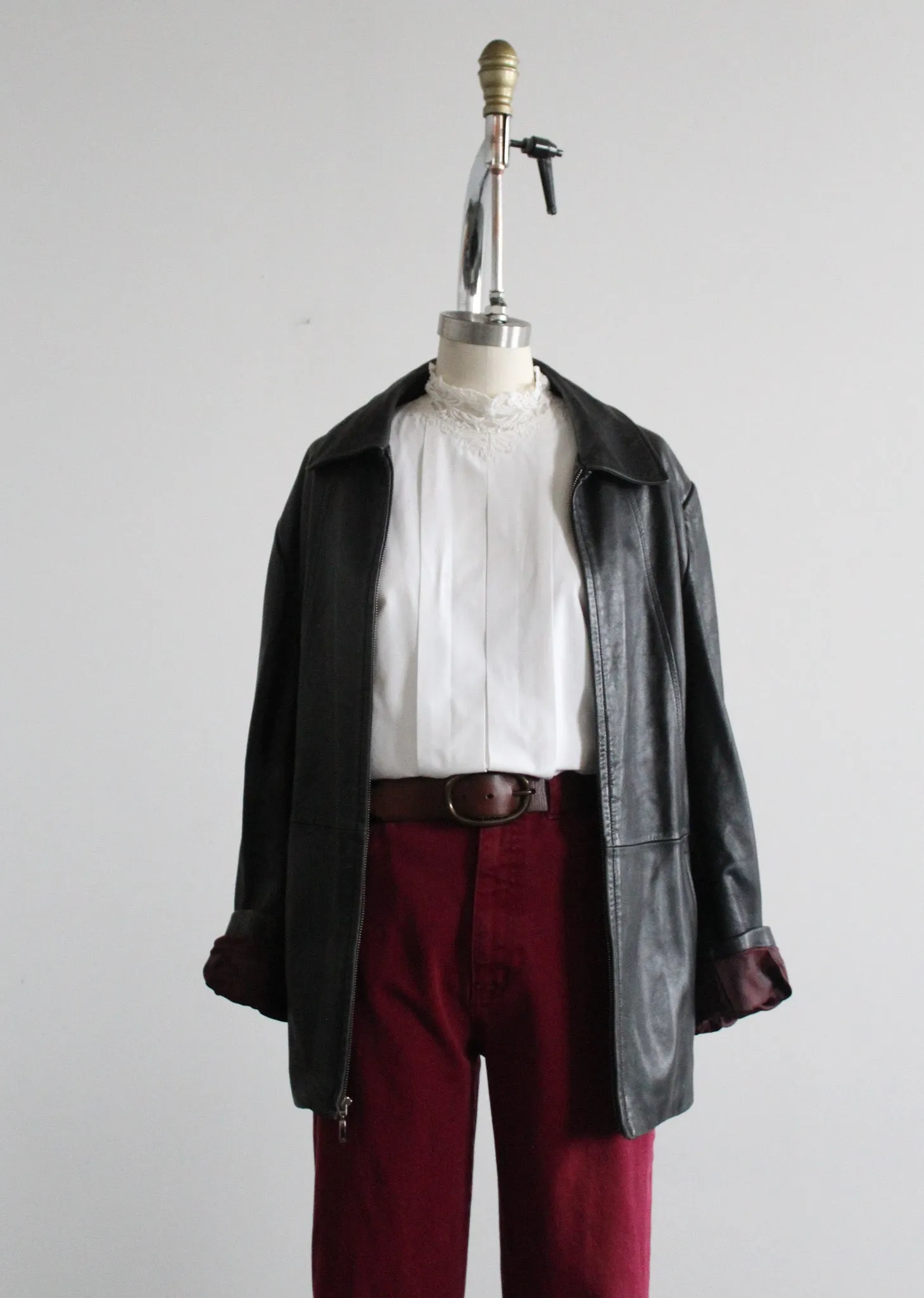 buttery soft black leather jacket 1919 Vintage
