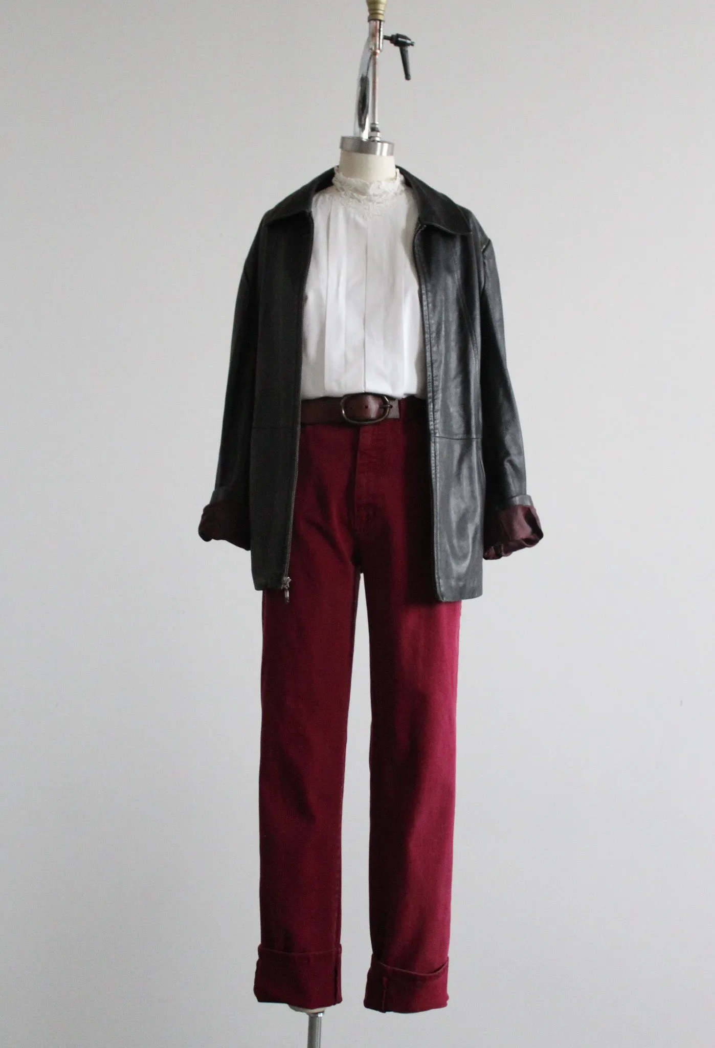 buttery soft black leather jacket 1919 Vintage
