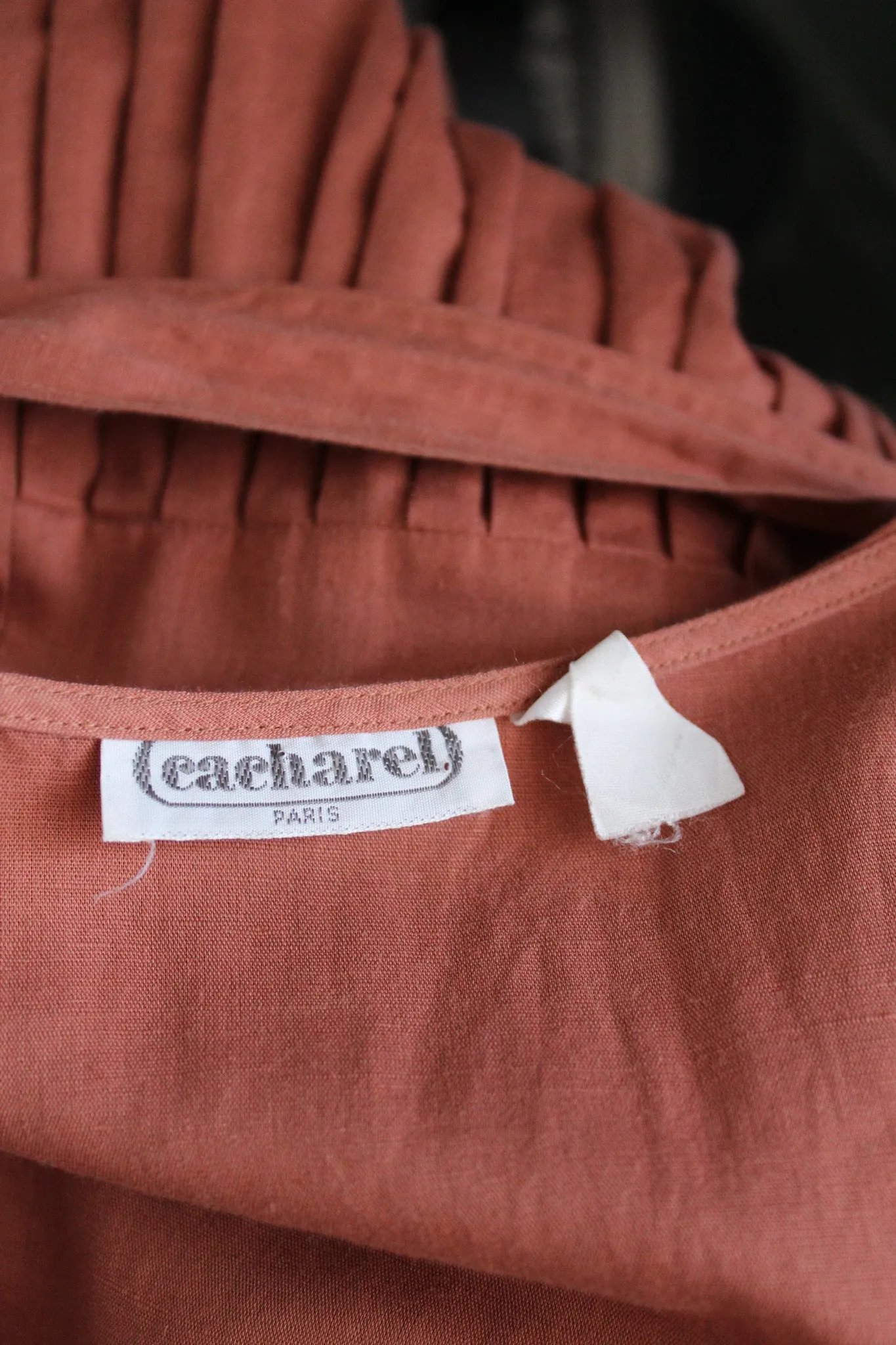 cacharel clay linen dress 1919 Vintage