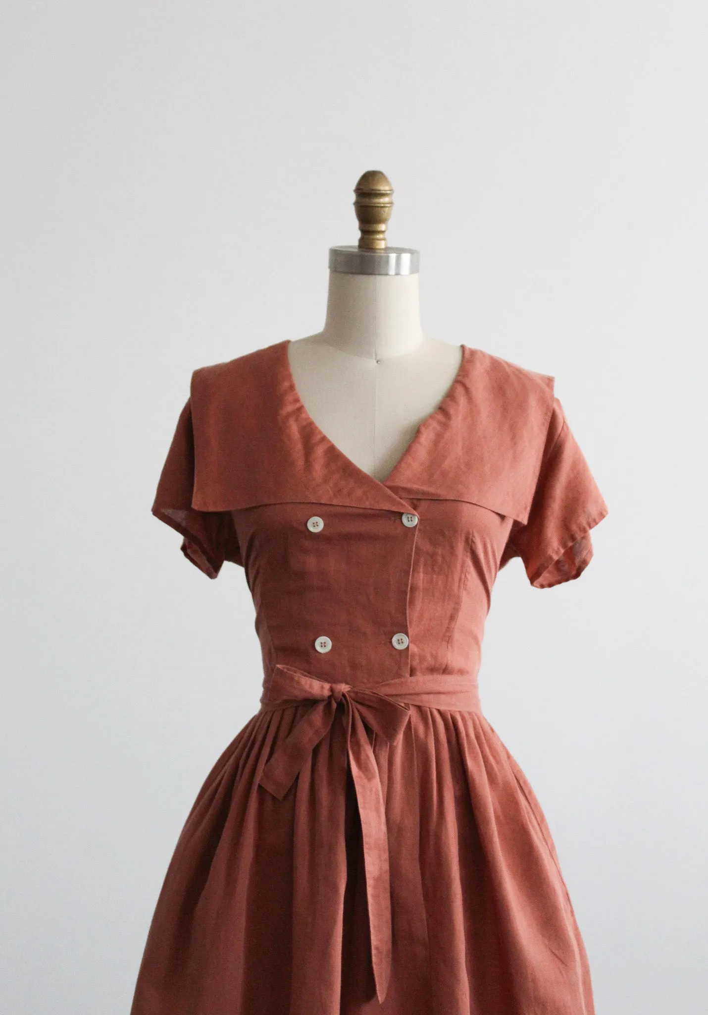 cacharel clay linen dress 1919 Vintage