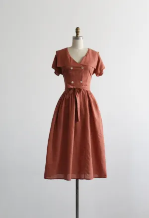 cacharel clay linen dress 1919 Vintage