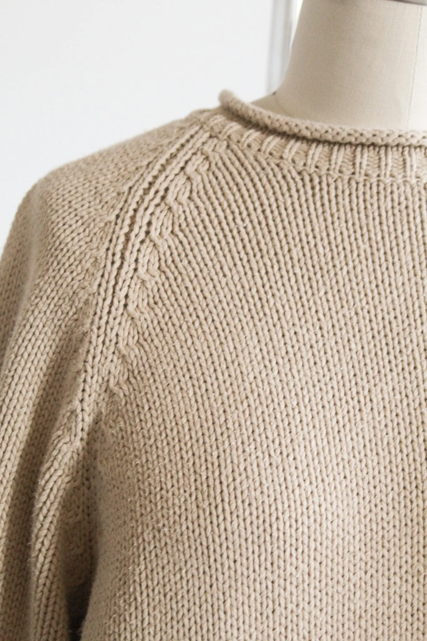 camel roll neck pullover 1919 Vintage