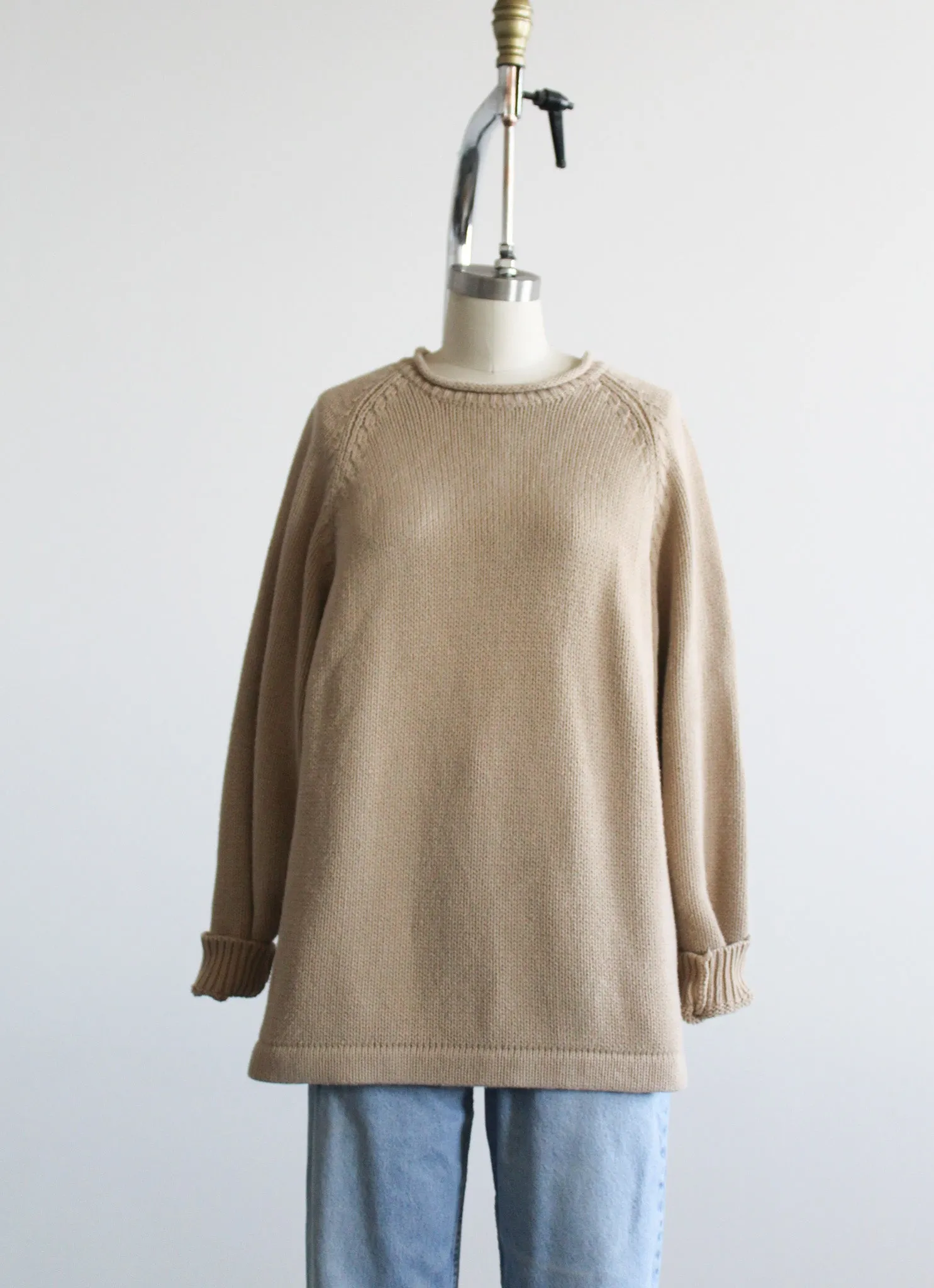 camel roll neck pullover 1919 Vintage