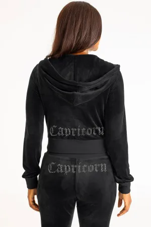 Capricorn Big Bling Velour Hoodie by Juicy Couture