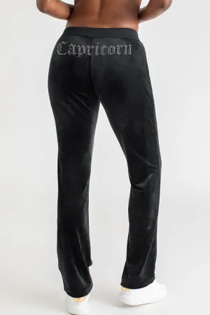 Capricorn Big Bling Velour Track Pants by Juicy Couture