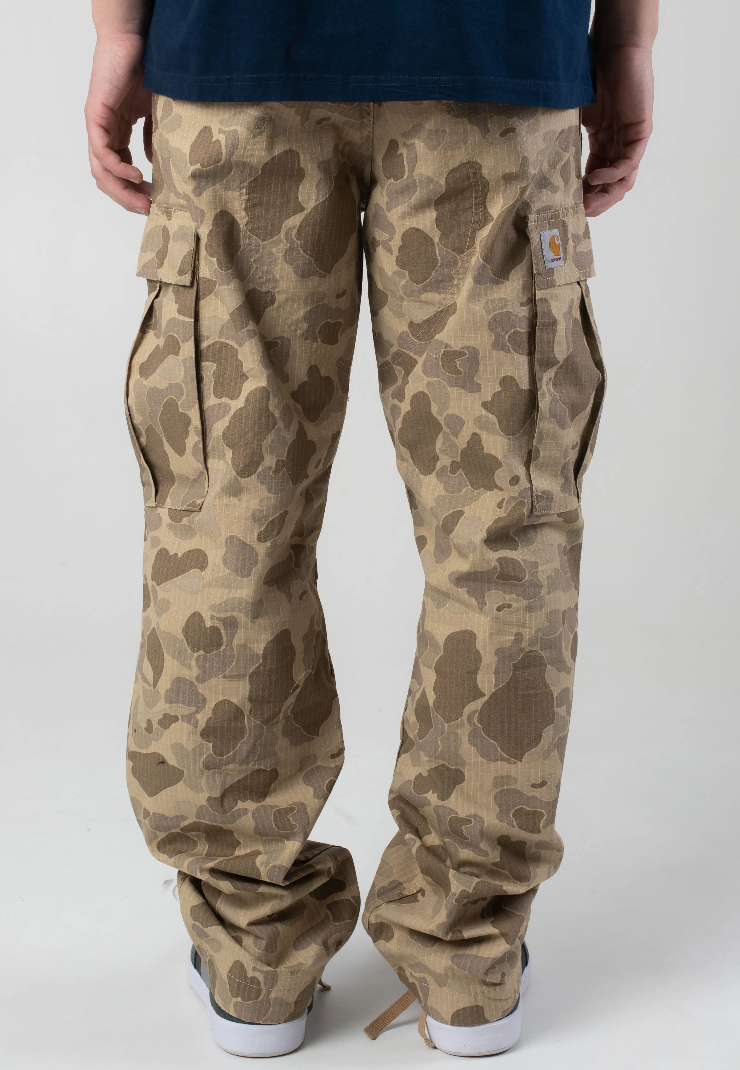 Carhartt WIP - Regular Cargo Rinsed Camo Duck/Desert - Pants