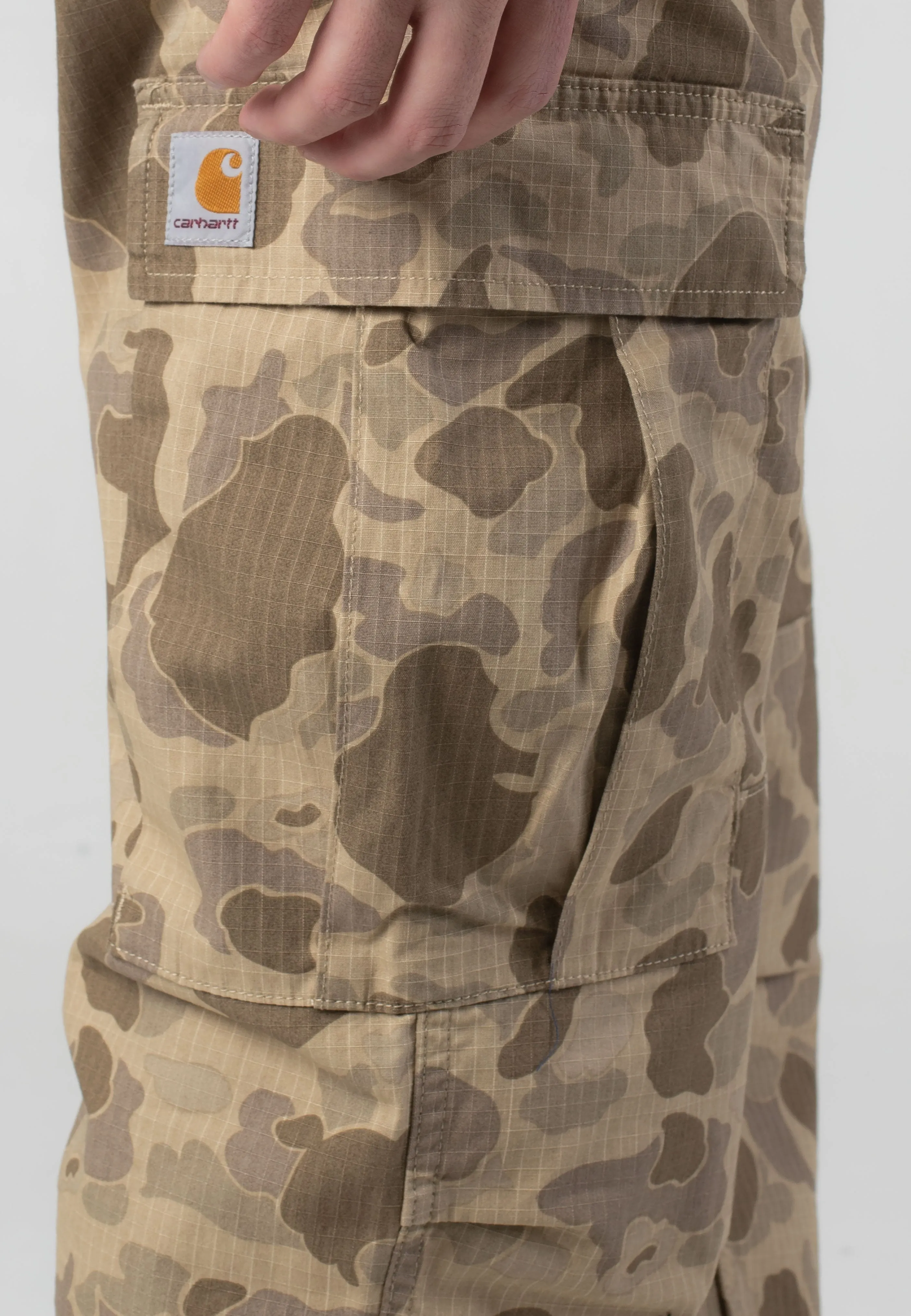 Carhartt WIP - Regular Cargo Rinsed Camo Duck/Desert - Pants