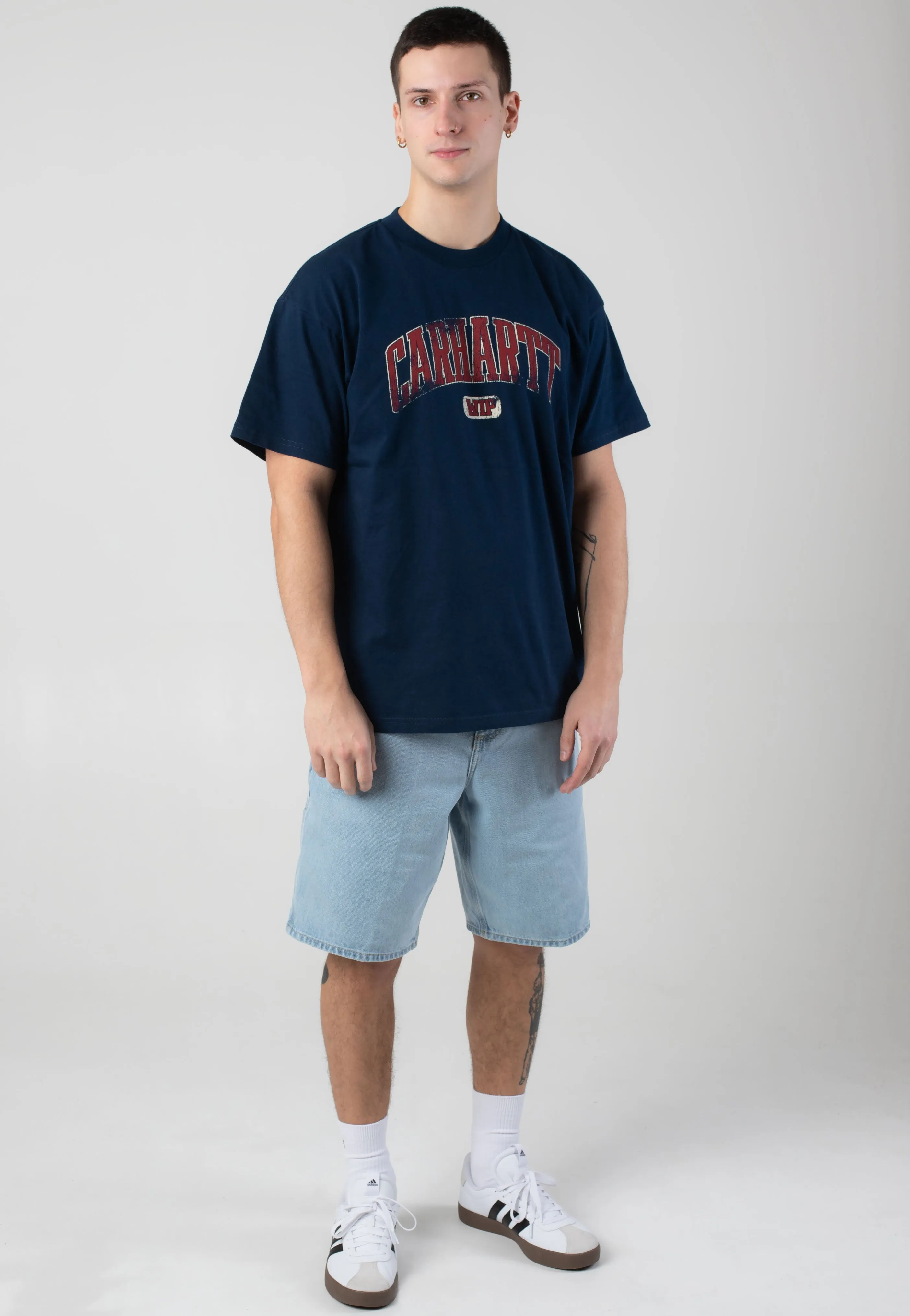 Carhartt WIP - Single Knee Heavy Stone Bleached Blue - Shorts