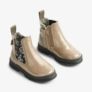 Chai Wool Chelsea Patent - taupe Wheat