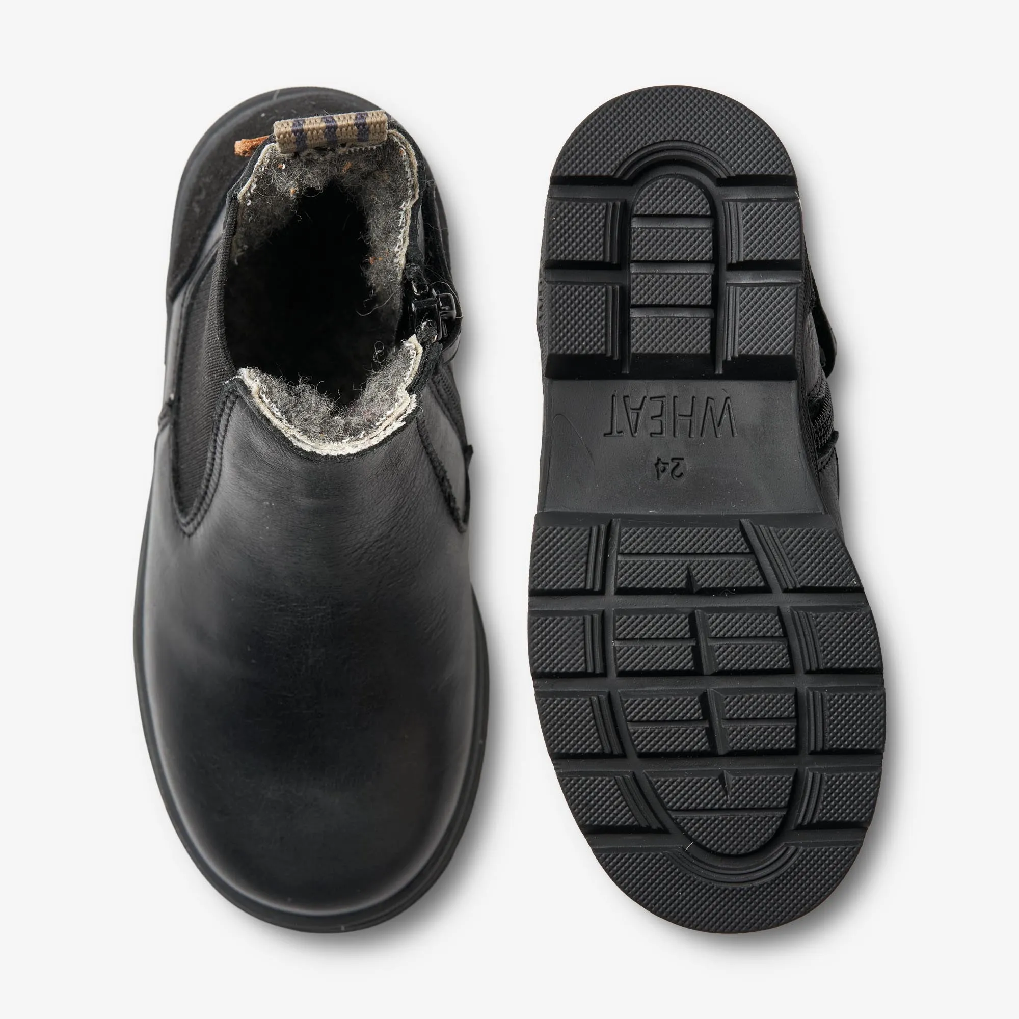 Chai Wool Chelsea Tex - black Wheat