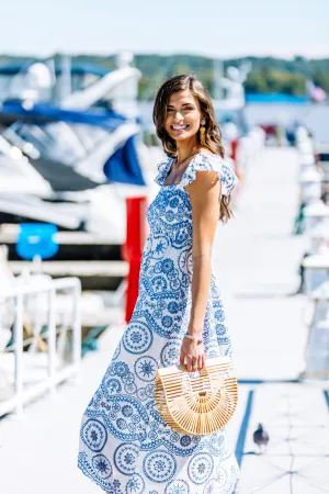 Chatham Eyelet Midi Dress