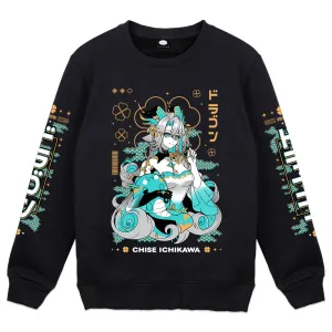 Chise Ichikawa Lucky Dragon Crewneck