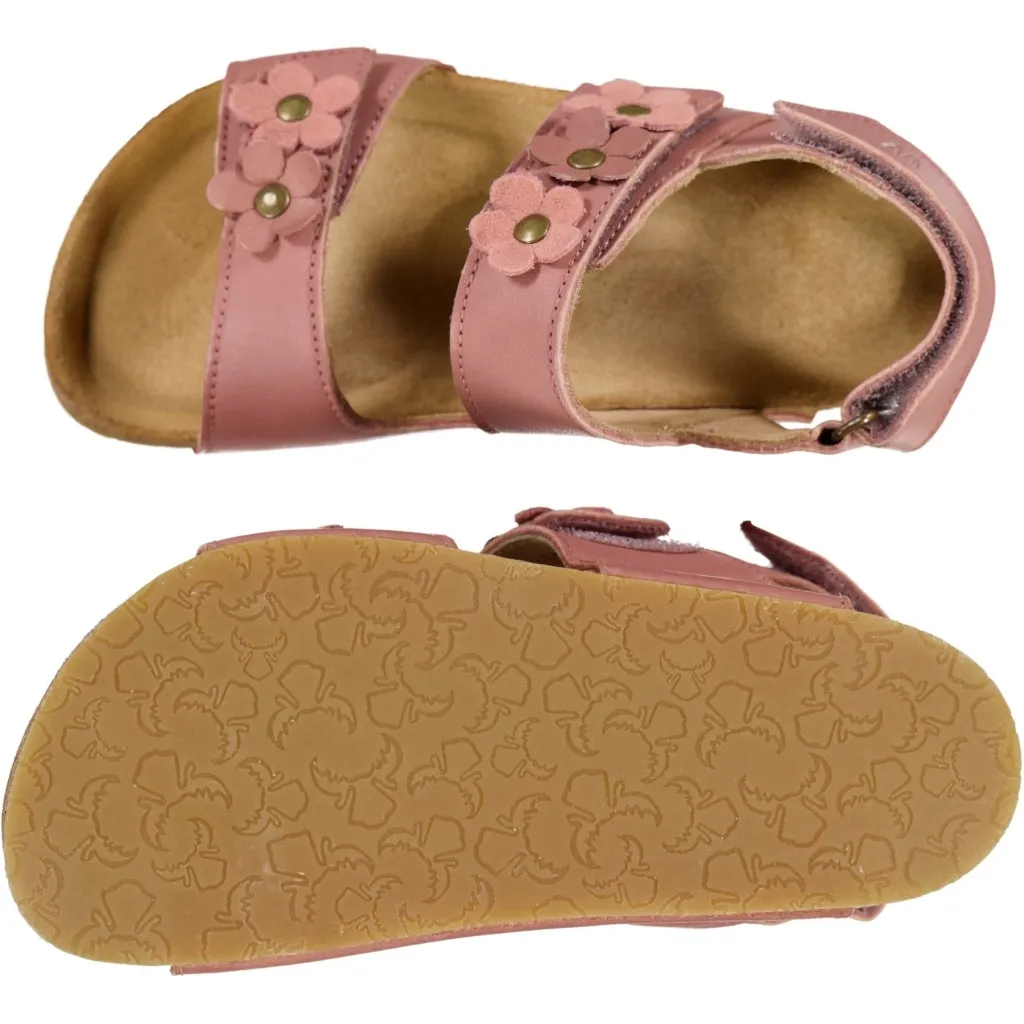 Clare flower sandal - cameo blush Wheat