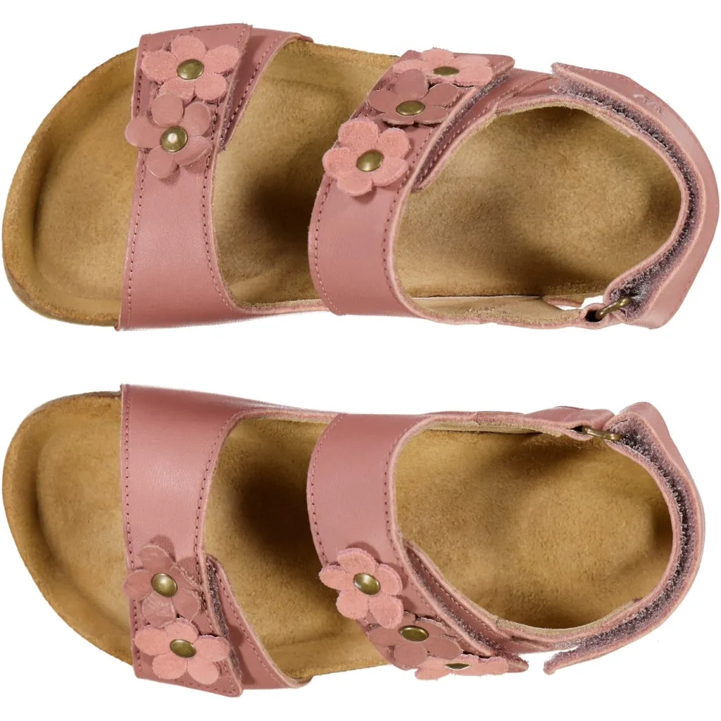 Clare flower sandal - cameo blush Wheat