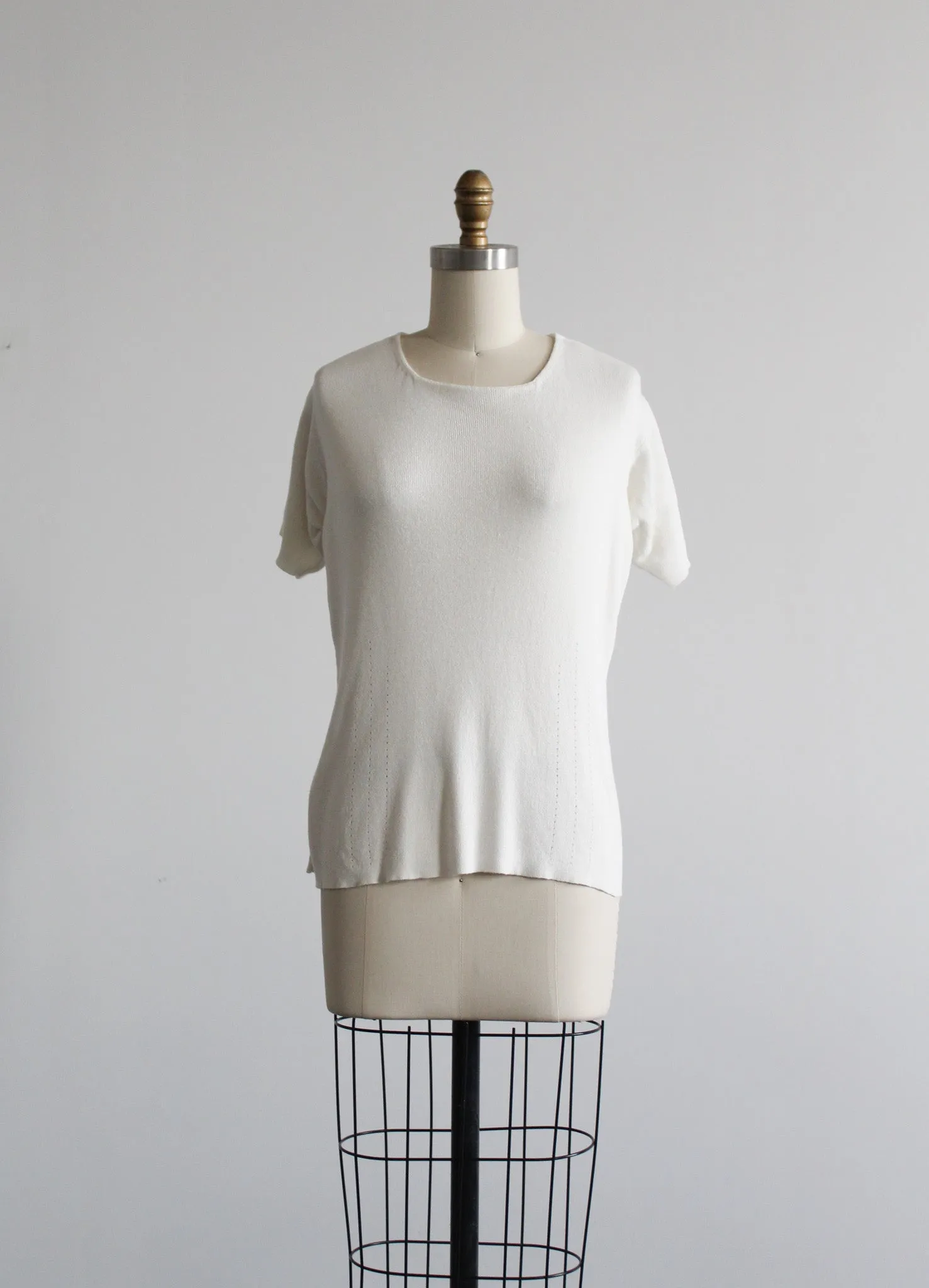 cloudwhite knit tee 1919 Vintage