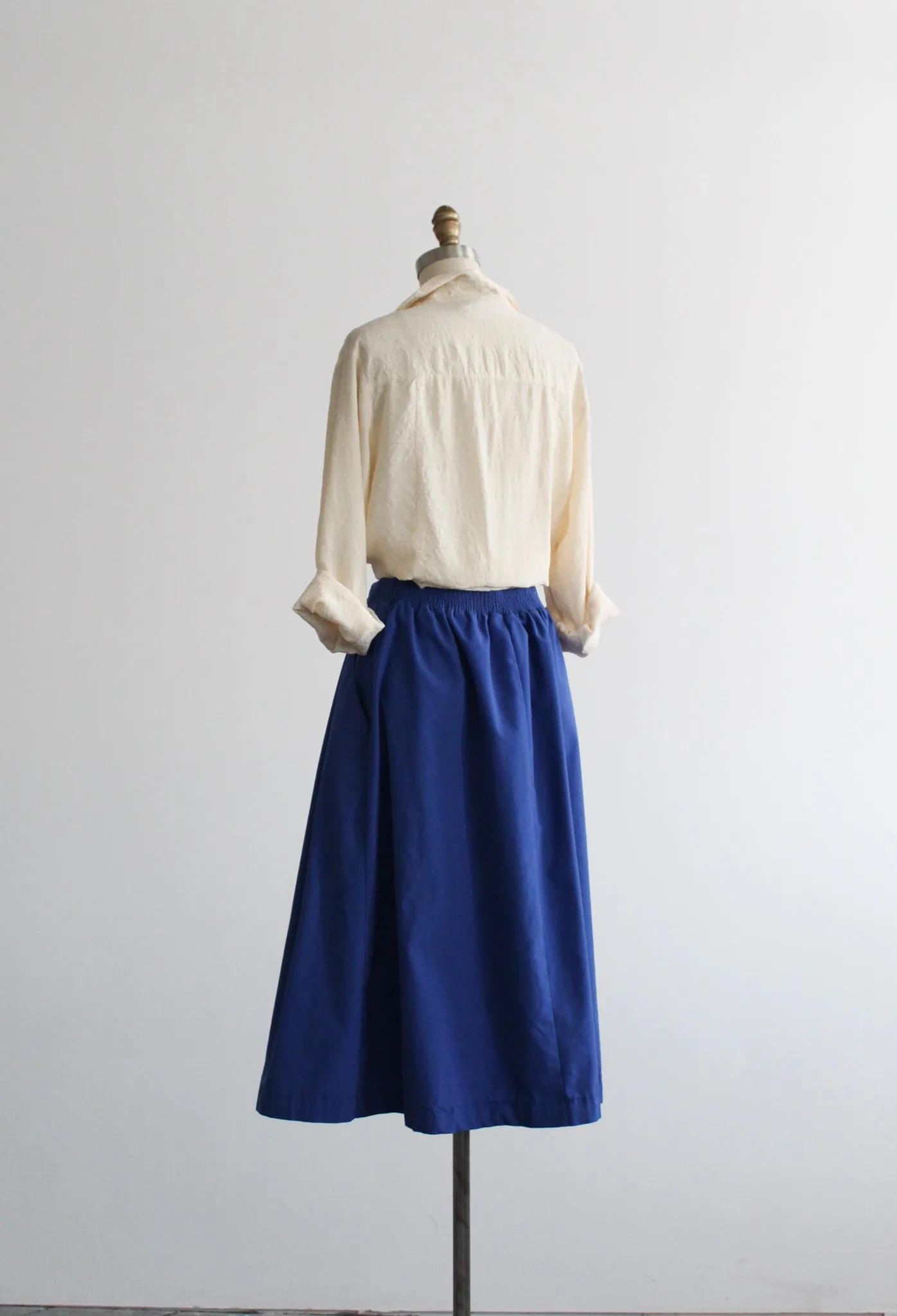 cobalt midi skirt 1919 Vintage