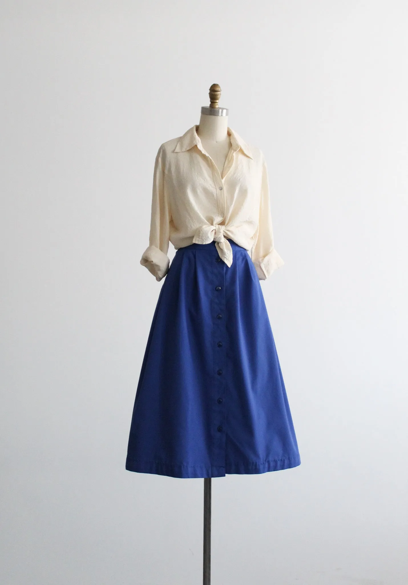 cobalt midi skirt 1919 Vintage