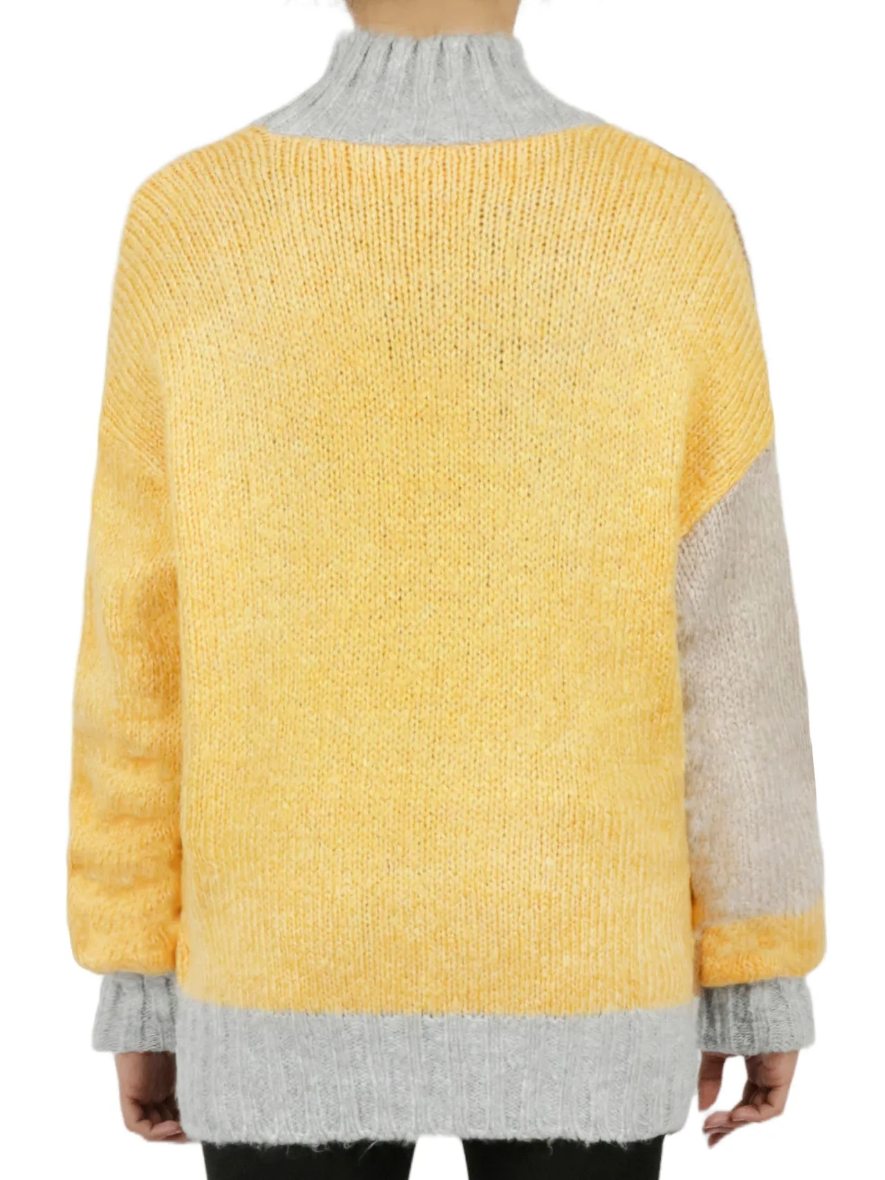 Color Block Tunic Sweater