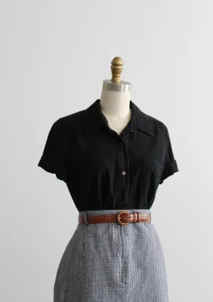 cormorant cotton button-up 1919 Vintage