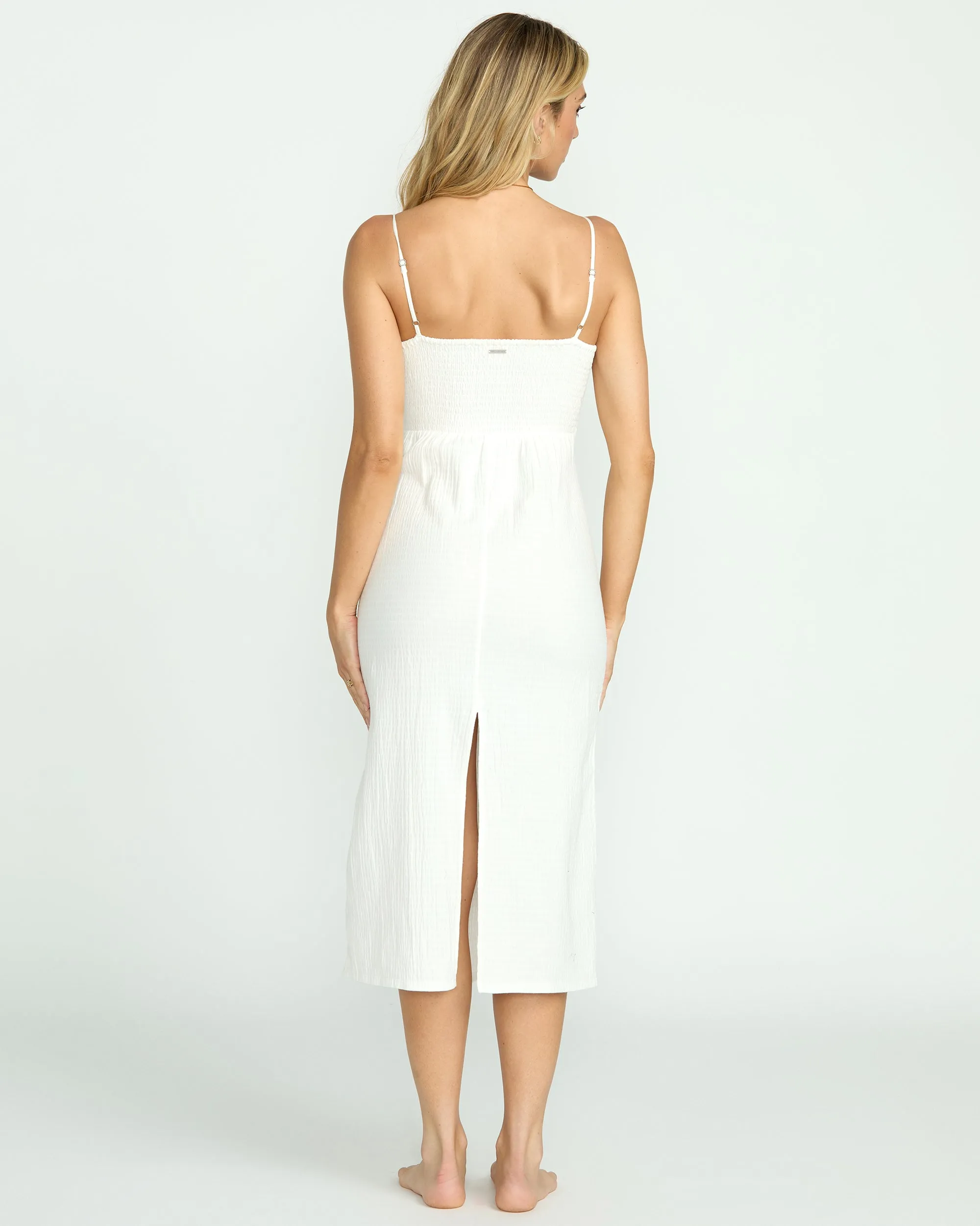 Crystal Clear Midi Dress - Salt Crystal Billabong